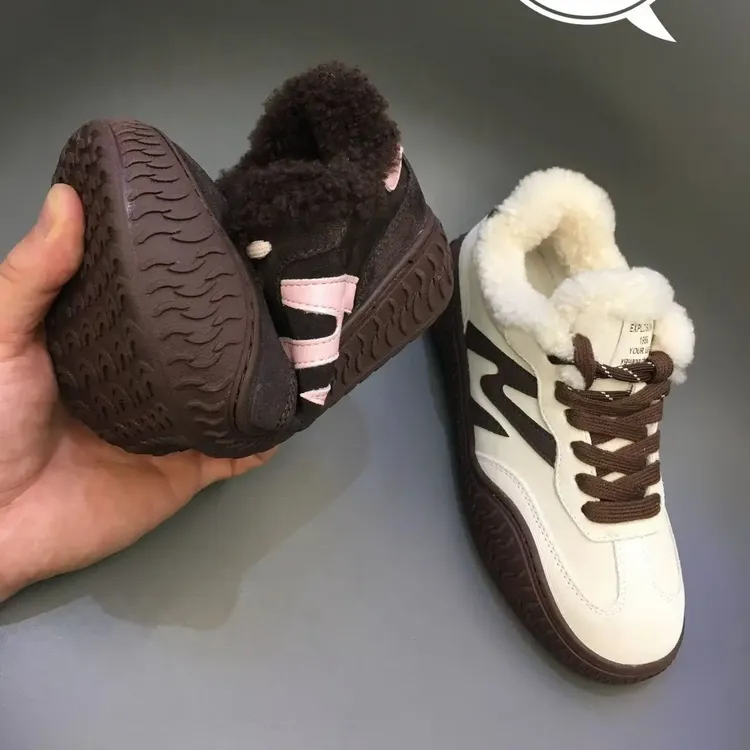 深口德训鞋冬季保暖时尚休闲鞋默认流行元素圆头