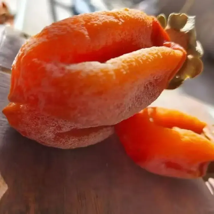 陕西富平流心吊柿饼独立包装软糯香甜爆浆霜降老式吊柿子饼