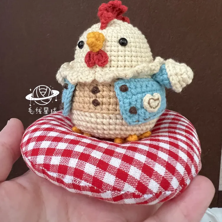 手工毛线钩针小鸡玩偶编织成品手工自制