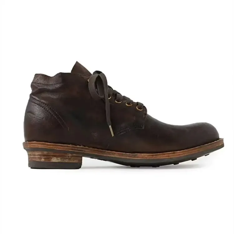 VISVIM UNCLE GUI BRIGADIER手工固特异鞋泥染复古做旧潮靴真皮