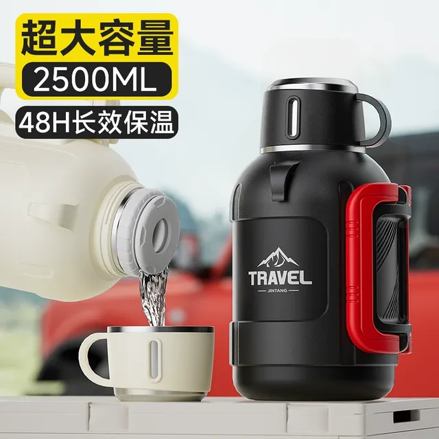 超矮大容量保温壶316不锈钢户外车载旅行水壶工地热水瓶保温水杯