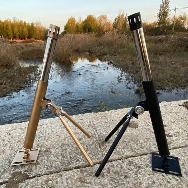 不锈钢伸缩式可回弹二踢脚迫击炮发射器开业过年实用炮架