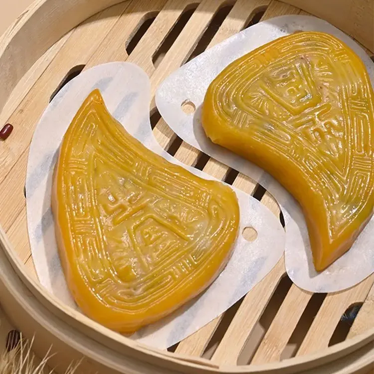 潮汕糕点桃形红粿纸蒸粿纸不粘纸鼠壳粿蒸纸红桃粿垫纸防水防油纸