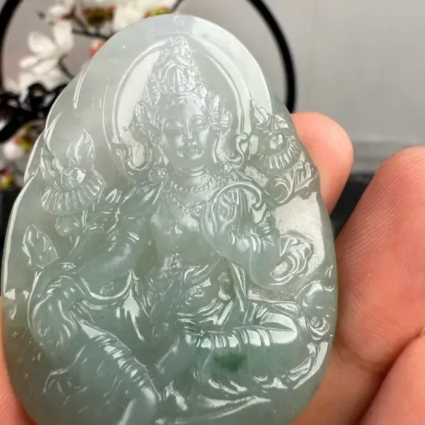 观音玉牌时尚冰润高货