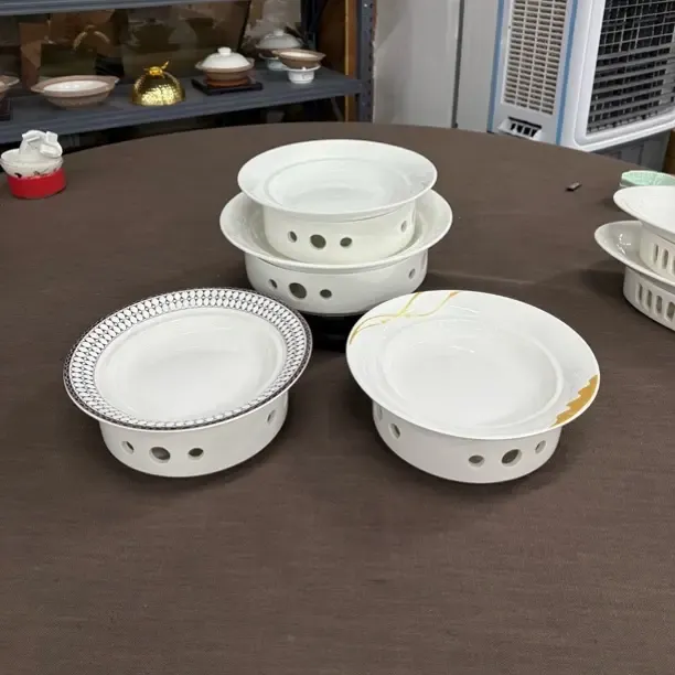 简风创意陶瓷加热保温明炉餐盘 适用于酒店饭店