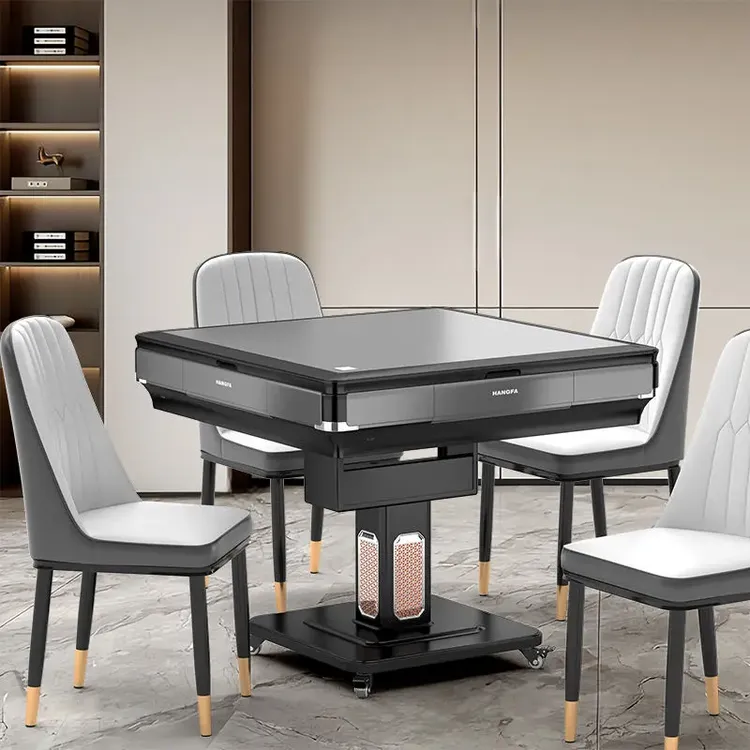家用新款全自动静音折叠烤火麻将桌麻将机厂家直销批发客厅成套家