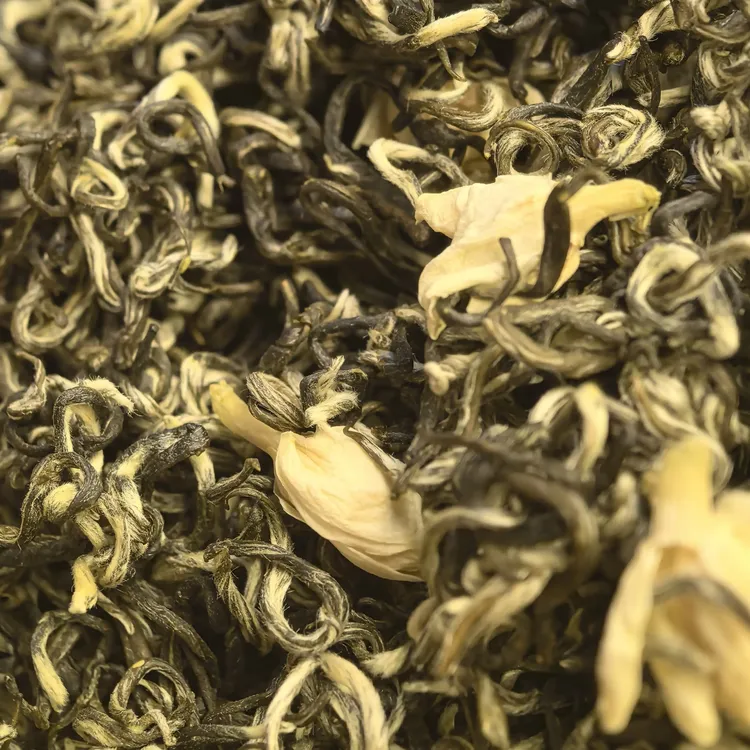 新茶茉莉飘雪花茶嫩芽细小白毫足浓香型花香浓郁耐泡