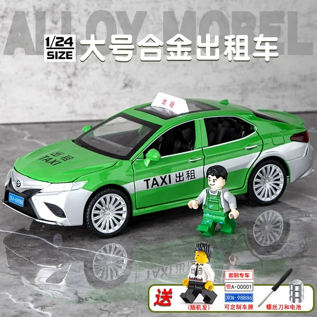 仿真凯美瑞出租车的士儿童玩具车合金小汽车玩具男孩汽车模型摆件