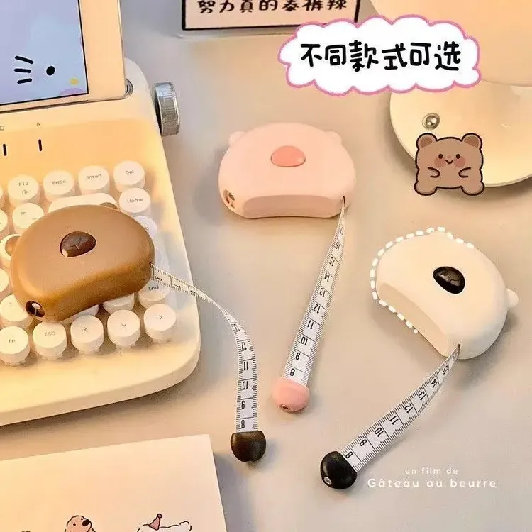 【精测三围】小熊卷尺迷你皮尺软尺高精度可爱三围腰胸围量衣工具