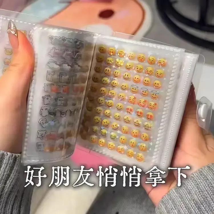 小鼻嘎迷你deco贴纸本9600枚可爱小鼻嘎星星手帐素材镭射装饰贴纸