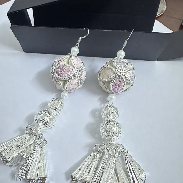 新中式复古长款流苏几何风铃耳钩气质时尚耳饰