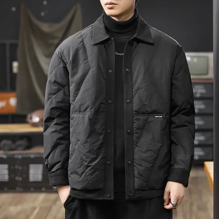 90白鸭绒轻薄款羽绒服男士冬季新款休闲保暖外套