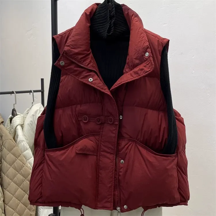 轻薄羽绒马夹2025秋冬新爆款时尚洋气马甲小个子欧货保暖短外套女