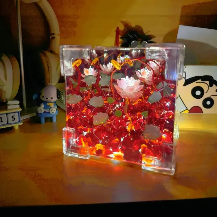 【艺凡】哪吒莲花混天绫小夜灯手工diy材料包涅磐重生送男女朋友