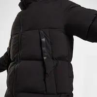 外贸冬季户外男士加厚防风防泼水保暖棉服黑色大码棉衣4363