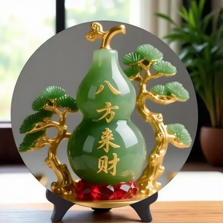 八方来财招财客厅摆件家用开业礼品旺宅转运桌面乔迁新居玄关摆设