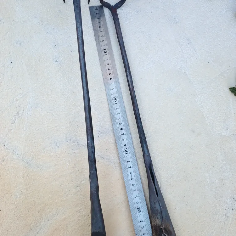 铁打锻打捞肉钩勾双钩长柄卤肉钩抓肉钩肉叉捞肉钩子煮肉神器手工