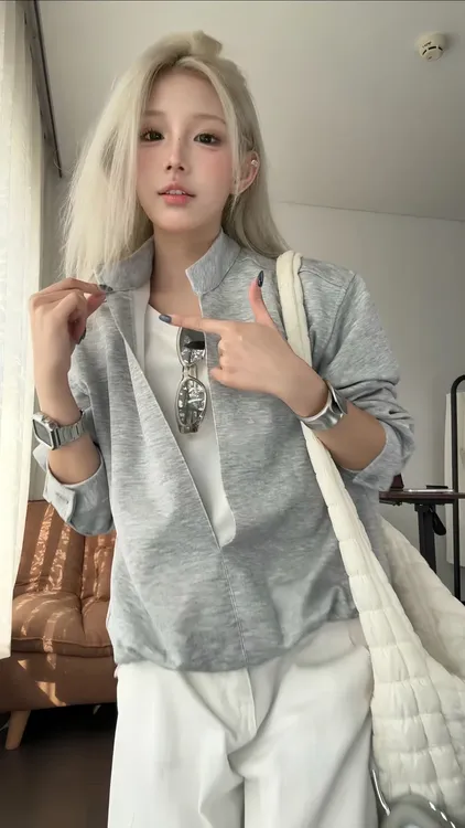 美式老钱风时尚cleanfit假两件拼接设计卫衣层次感百搭通勤上衣