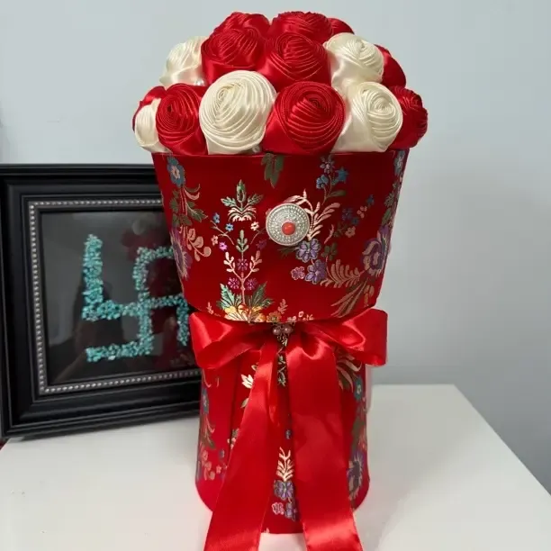 藏式手工玫瑰永生花花束精致美观适合多种场合送礼