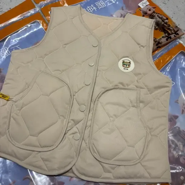 卡通动漫见外包装冬季厚款马甲冬款女童男童童装