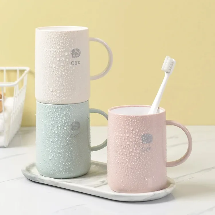 【防霉】双层加厚防霉漱口杯牙刷杯子耐捧易清洗底厚杯子