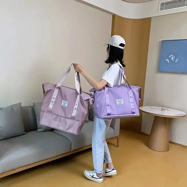【新疆西藏包邮】双层旅行健身包行李包出差旅行包手提大容量便携