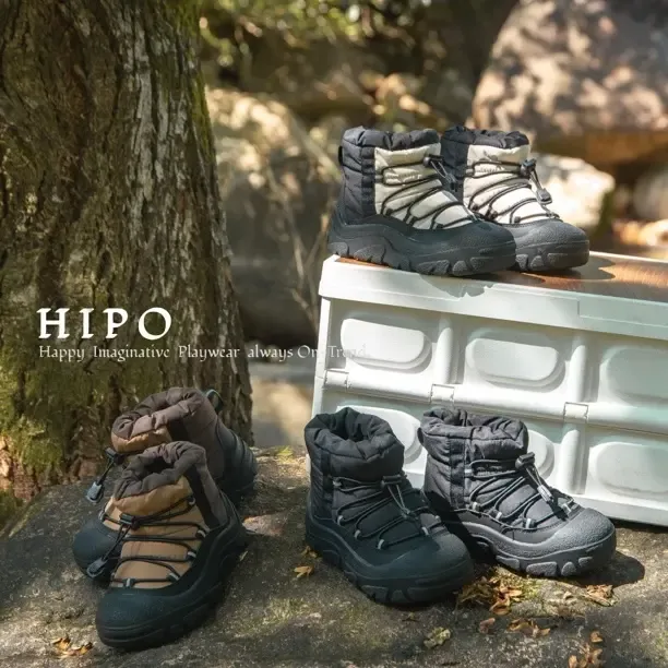 男女童加绒加厚保暖防滑户外雪地靴冬季新款百搭棉靴