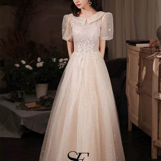 大码晚礼服胖mm显瘦200斤2025新款宴会气质高端主持长款礼服加肥