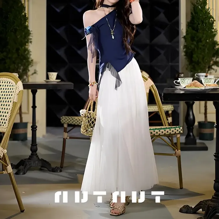 春夏【云雾摇摇】一身柔光滤镜 梦幻鱼尾松紧腰半身裙