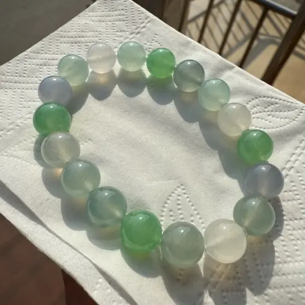 冰紫绿精致气质百搭妈妈款手串