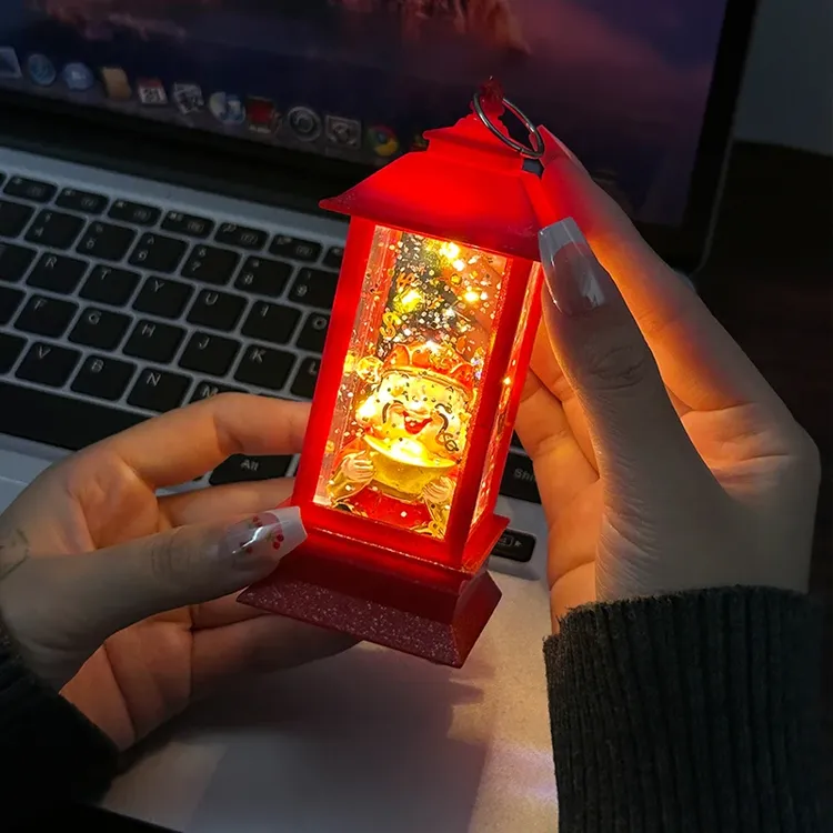 【咕噜】财神新年复古摆件凉亭小夜灯会发光创意氛围灯送家人礼物