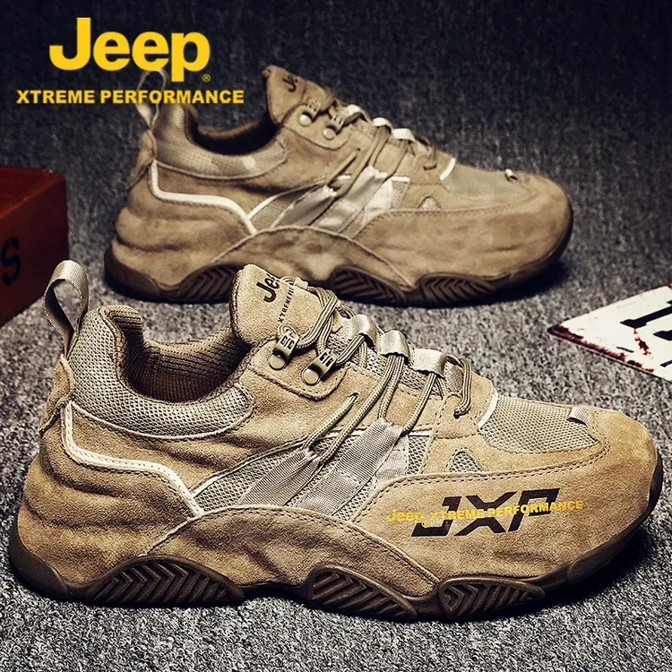 jeep吉普老爹鞋男鞋2025新款冬季网红爆款增高休闲鞋子男士运动鞋