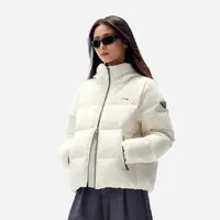 R李宁火锅羽绒女子宽松保暖亲肤防泼水防静电鸭绒短羽绒服AYMV398