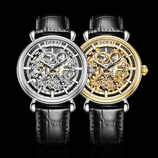 男女士全自动镂空夜光防水机械表手表高端气质时尚潮流商务腕表