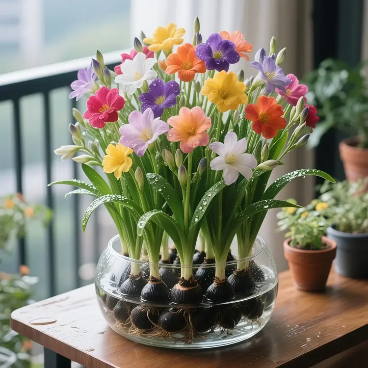 【四季驱蚊】香水小苍兰盆栽花卉绿植四季开花客厅外耐寒耐冻好养护