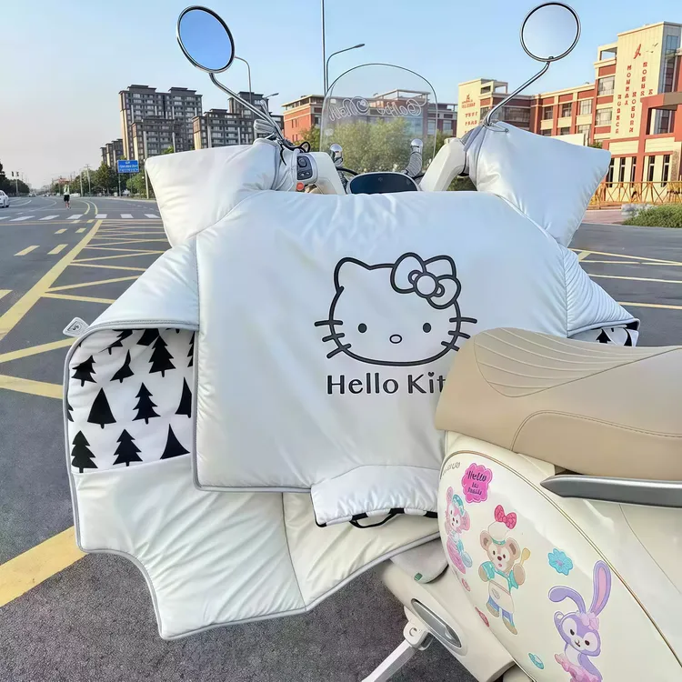 kitty电动车挡风被冬季加绒加厚防水防风防寒2025新款防风被FFF