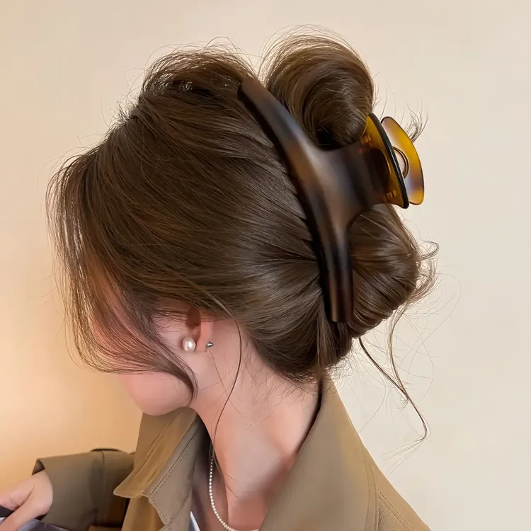 超大号弧形抓夹女气质后脑勺盘发鲨鱼夹高级感2025新款发夹子发饰