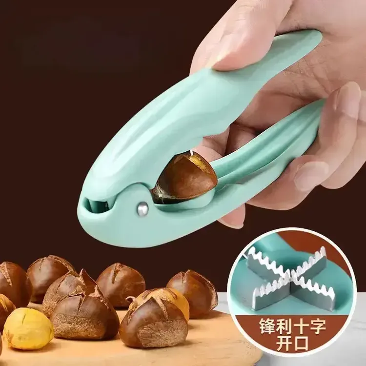 板栗十字开口器去皮壳夹子家用生板栗开口神器大小通用剥栗子MP
