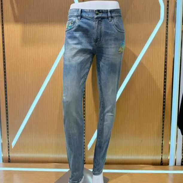 R9000上新重工水洗高级定制版男士修身长牛仔裤58035485
