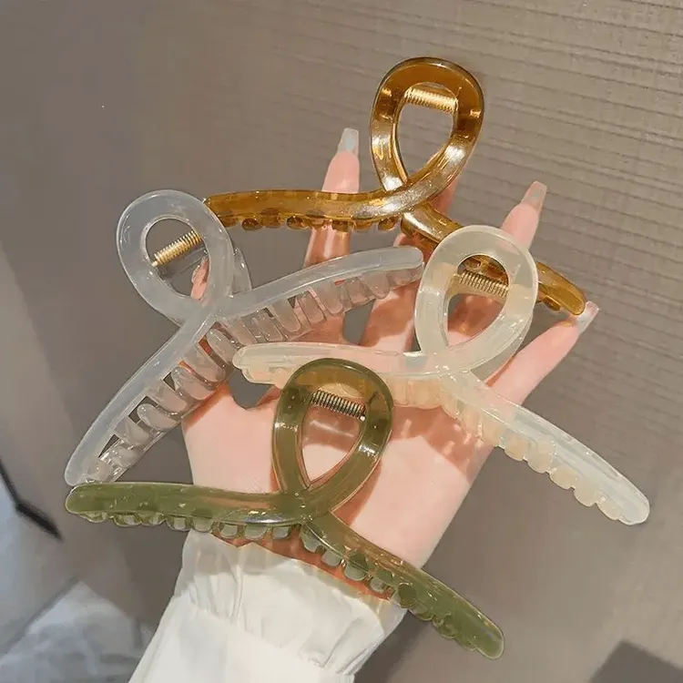 优雅大号鲨鱼大抓夹ins高颜值 女后脑勺发夹盘发抓夹发卡发饰气质