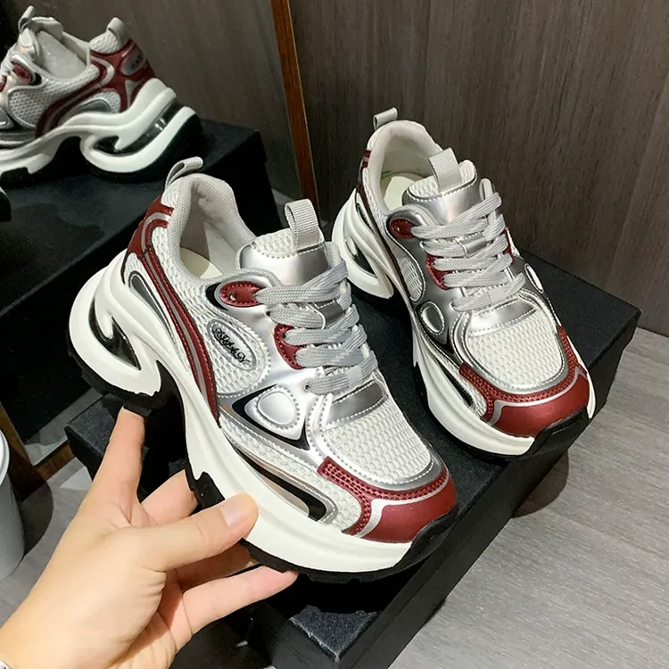 断码李宁联名却爱老爹鞋女款2025新款夏季网面透气轻便休闲运动鞋