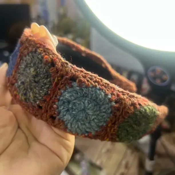 手工编织毛线复古宽边发箍