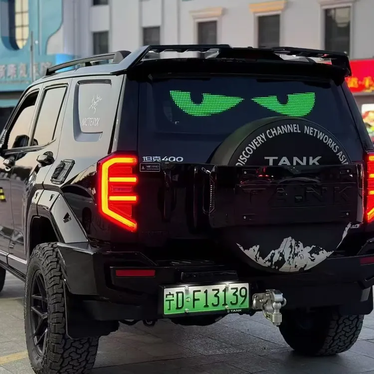 坦克汽车智能车帖300/400/500恶魔之眼玻璃装饰用品适用眨眼车贴