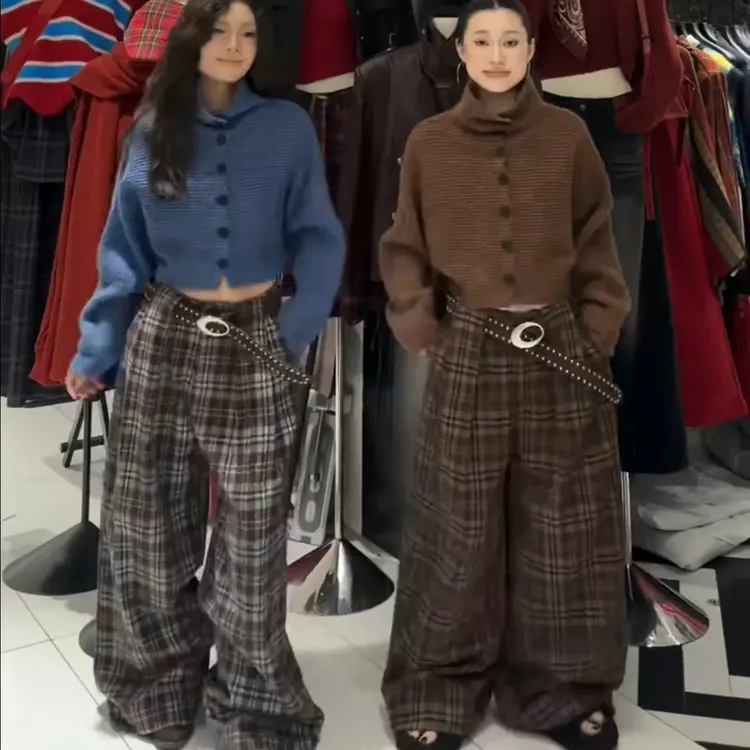 韩系松弛感软糯加厚立领保暖针织毛衣