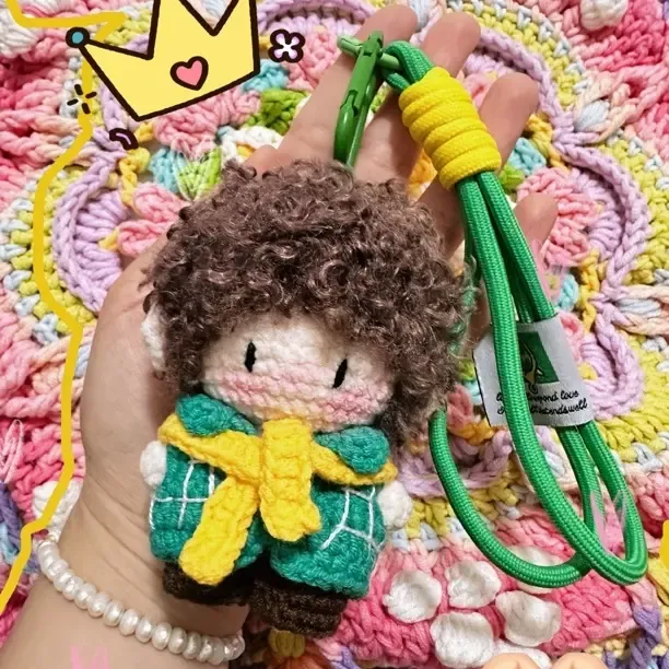 手工DIY钩针毛线编织玩偶王一博肖战钥匙扣挂件材料包成品包邮