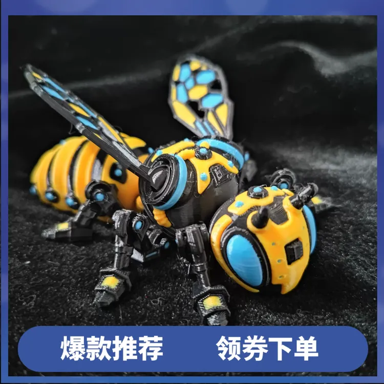 【新款】创意车载3d打印机械大黄蜂摆件车外挂件办公桌趣味手办装饰