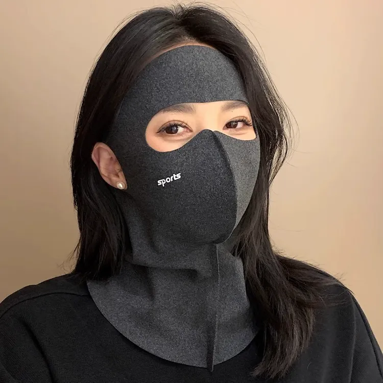 立体口罩护脖额头全包女秋冬季防风防寒保暖加绒男骑行护全脸面罩