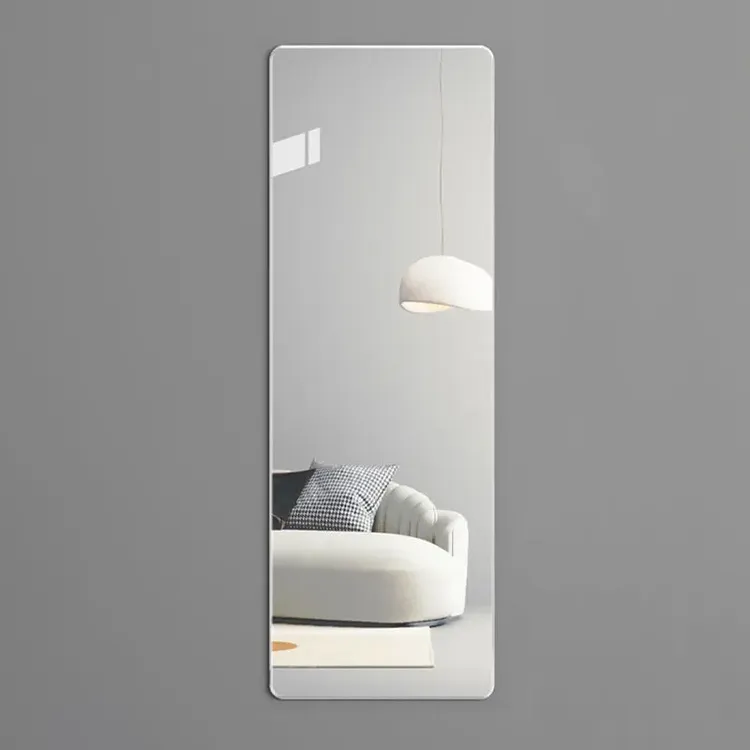 软镜子贴墙自粘亚克力高清试衣化妆镜面贴家用免打孔全身镜穿衣镜