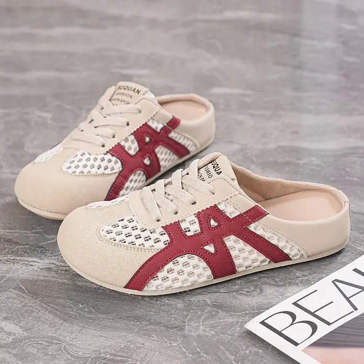 厚底运动凉鞋女2025新款夏季外穿一脚蹬懒人孕妇上班包头半拖鞋女