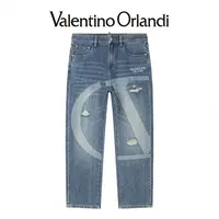 Valentino Orlandi/华伦天奴.奥兰迪男士春季时尚百搭直筒牛仔裤